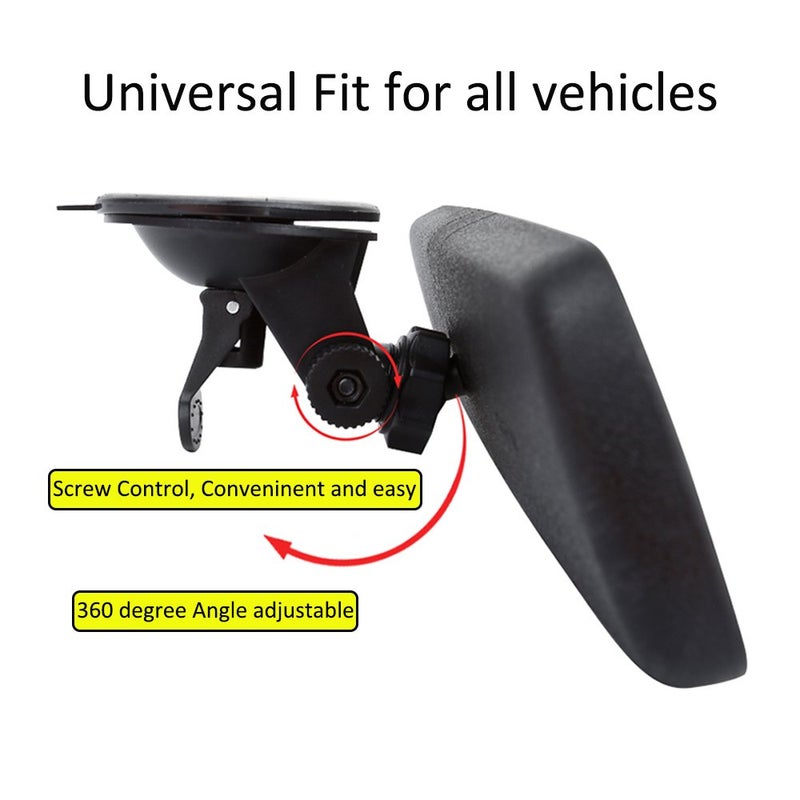 PME Car Rear View Mirror Day/Night Anti Glare Universal Sedan SUV Truck Suction Cup - (Anti Glare Delux Version) Blue Mirror - Image 2